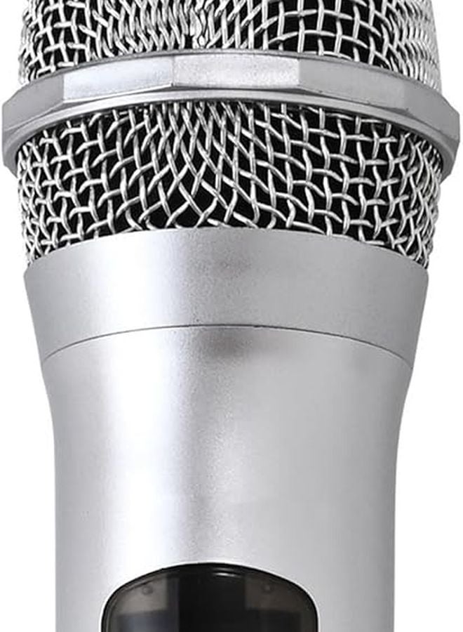 Silver Blue Kids Journalist Costume Prop Activity Show Model Pretend Play Decorative Microphone - Image 2